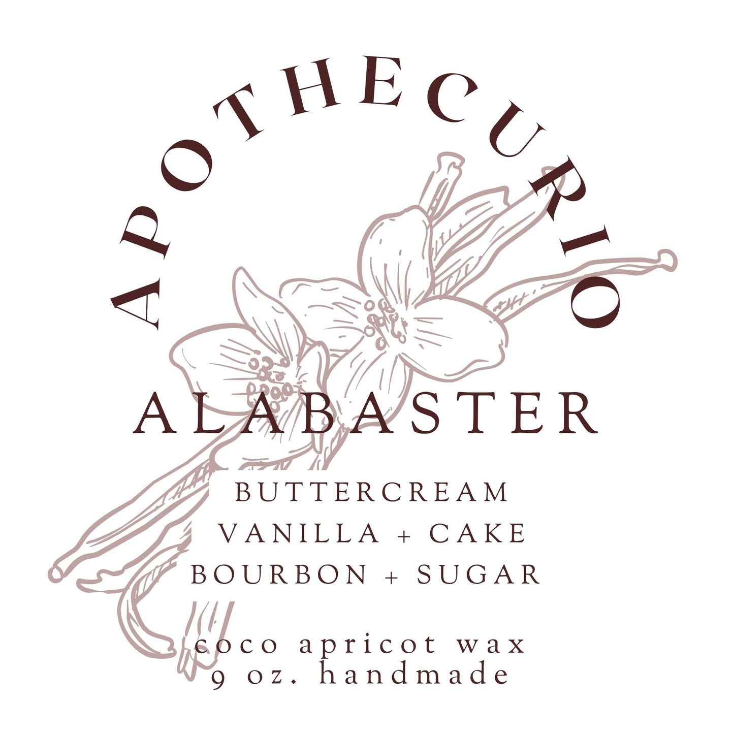 Alabaster Candle - 9oz | Apothecurio