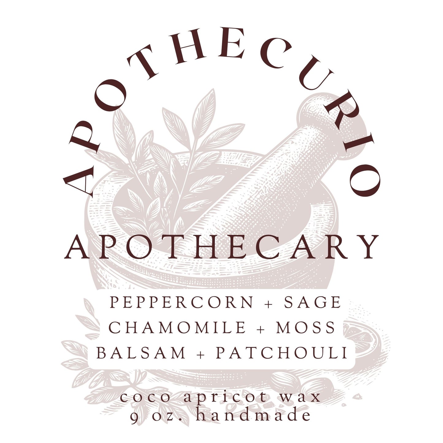 Apothecary Candle - 9oz | Apothecurio
