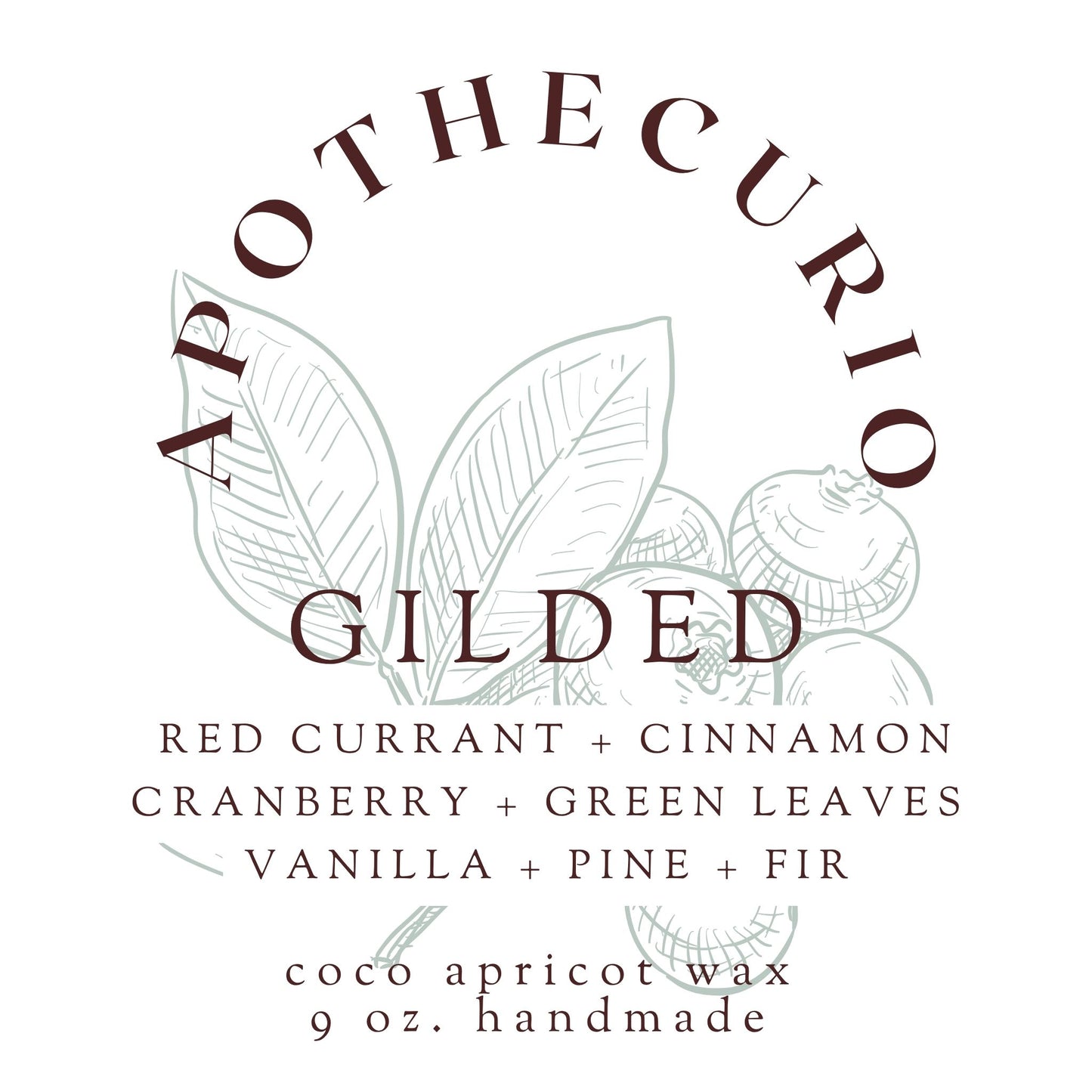 Gilded Candle - 9oz | Apothecurio
