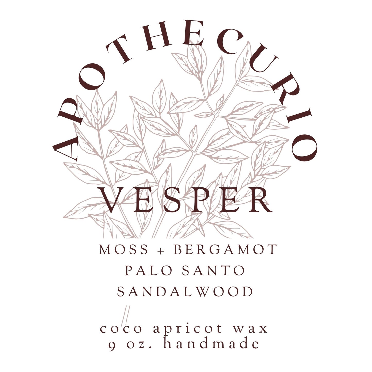 Vesper Candle - 9oz | Apothecurio