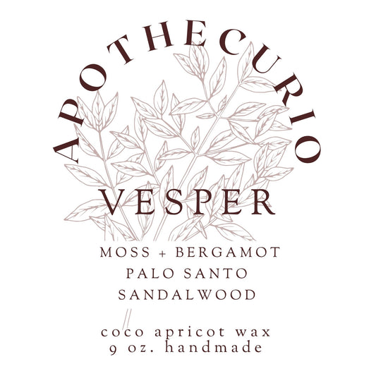 Vesper Candle - 9oz | Apothecurio
