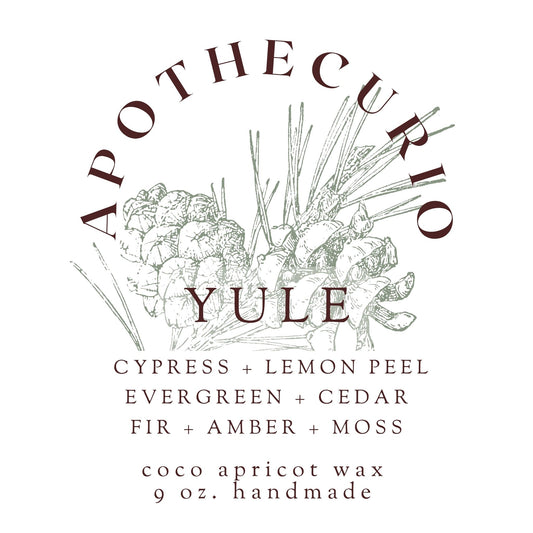 Yule Candle - 9oz | Apothecurio